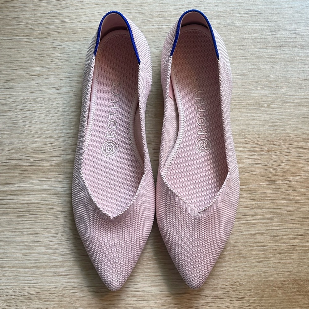Rothy’s The Point in Light Pink - Size 7.5